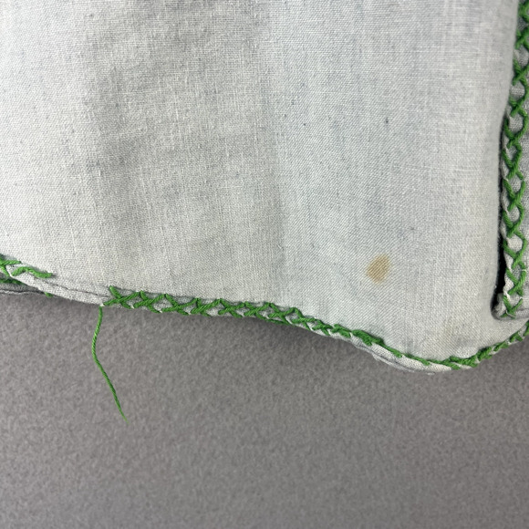 Vintage Kmart Shirt Mens Large Blue Button Up Embroidery Long Sleeve Upcycled - Picture 8 of 16